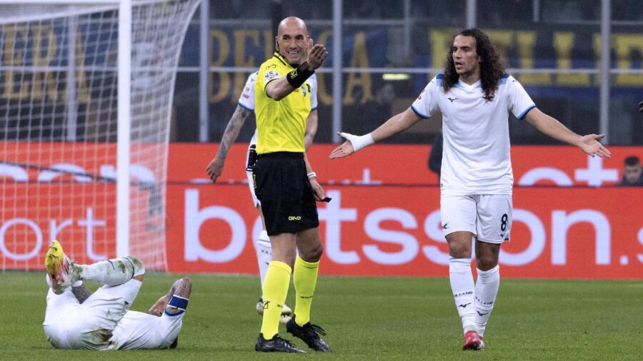 Arbitro fabbri guendouzi inter lazio