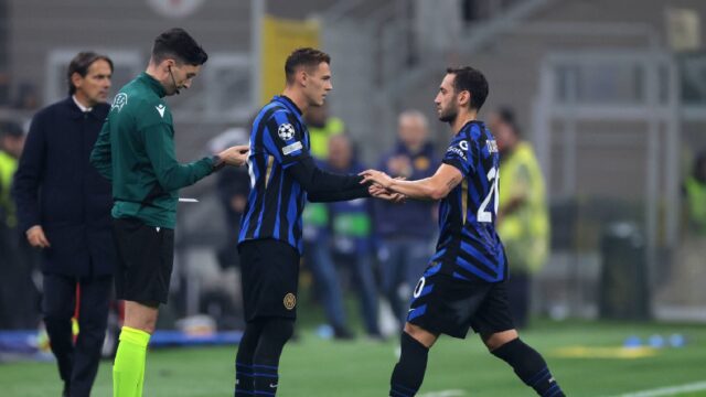 Asllani calhanoglu inter sostituzione