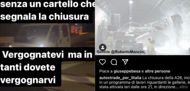 Autostrade replica a mancini