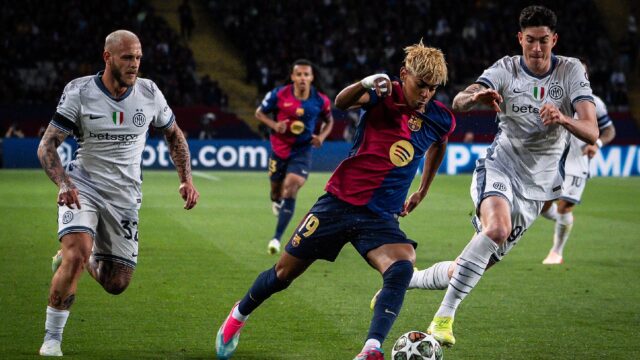 Barcellona inter bastoni yamal