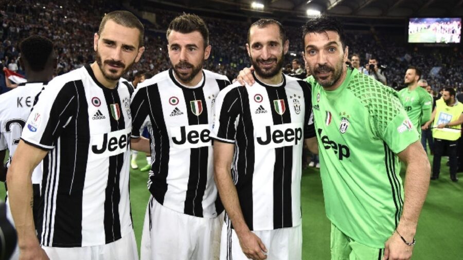 Bonucci barzagli chiellini buffon juventus