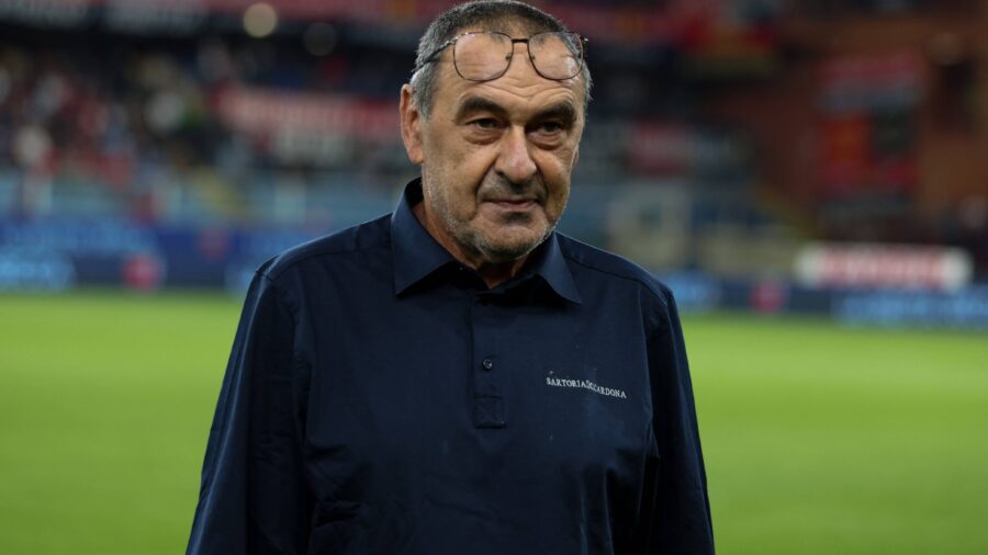 Calcio serie a genoa cfc vs ss lazio serie a day 5 29 09 2025 stadio ferraris genova genoa lazio in the photo mister maurizio sarri genoa italy copyright xipaxsport abacaxjpg