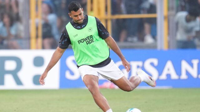 Castel di sangro italy cheddira of ssc napoli during the pre season friendly match between ssc napoli and sorrento in castel di sangro italy copyright xfotoagenziaxjpg