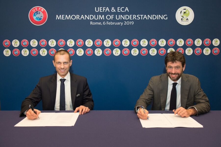 Ceferin ad agnelli
