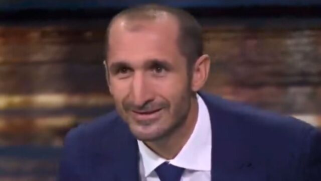 Chiellini non si contiene al gol di zaccagni