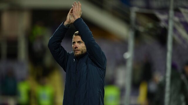 Ciro immobile lazio during the italian serie a match between fiorentina 2 1 lazio at artemio franchi stadium on february 26 2024 in florence italy noxthirdxpartyxsales 245424722jpg