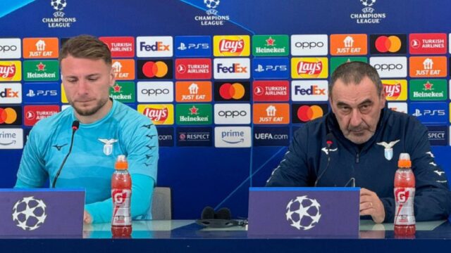 Conferenza sarri lazio bayern