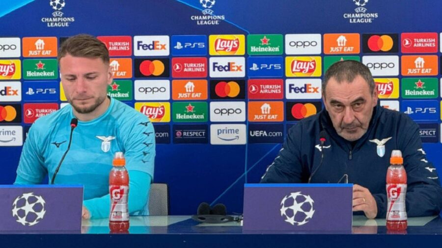 Conferenza sarri lazio bayern