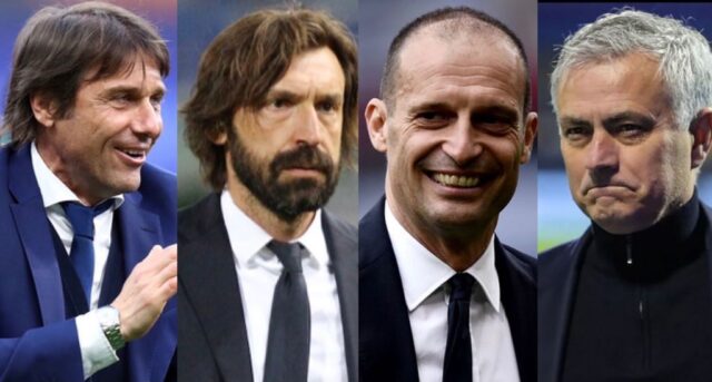 Conte pirlo allegri mourinho