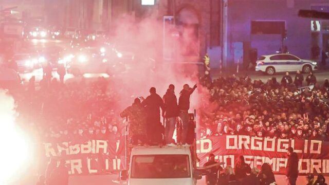 Contestazione tifosi sampdoria