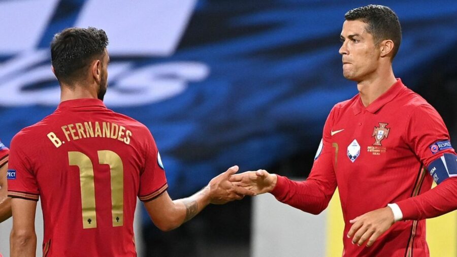 Cr7 e bruno fernandes portugal
