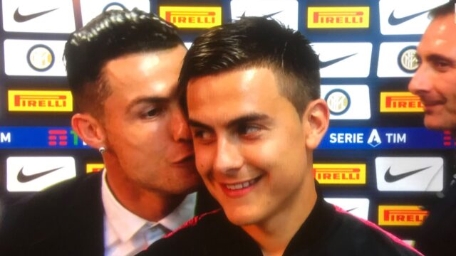 Cristiano ronaldo e bonucci sfottono dybala