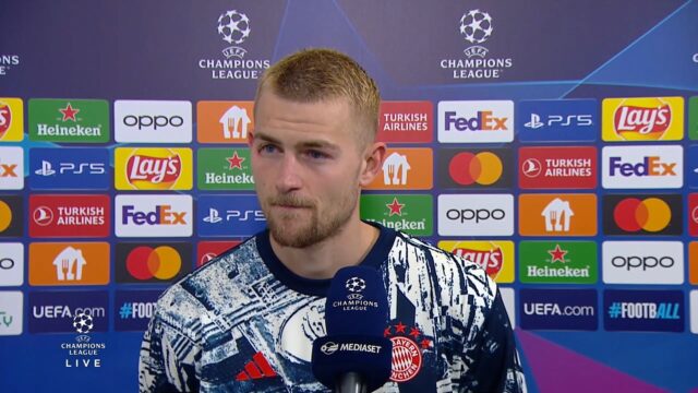 De ligt dopo bayern monaco lazio