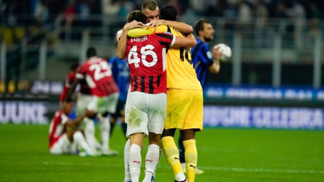 Derby inter milan gabbia maignan