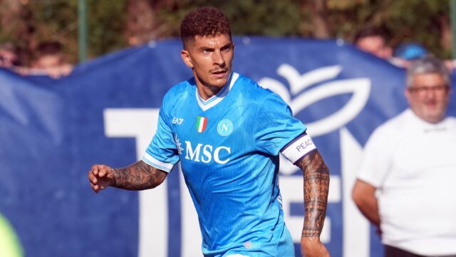 Dimaro italy giovanni di lorenzo of ssc napoli during the pre season friendly match between ssc napoli and arezzo in dimaro italy copyright xfotoagenziaxjpg