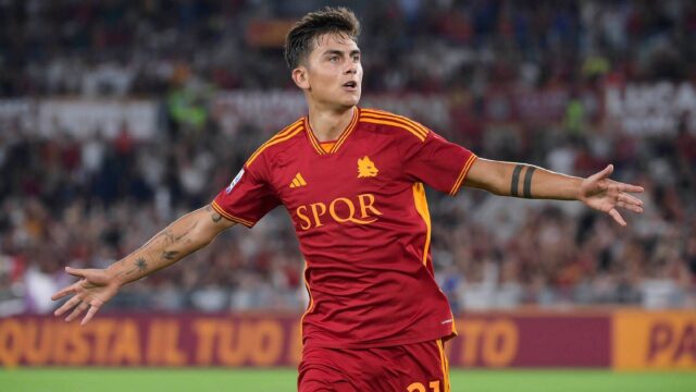 Dybala roma esultanza