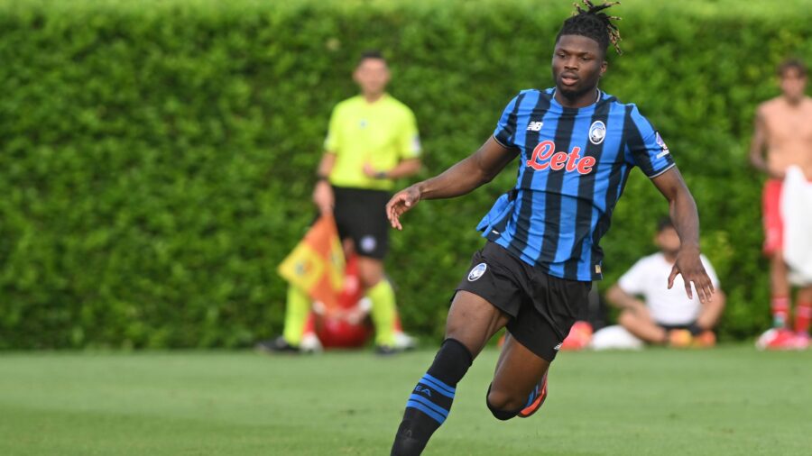 El bilal toure toure atalanta amichevole friendly match 2025 26 atalanta monza 2 1 azione action single shot amichevole 2025 26 atalanta monza 2 1jpg