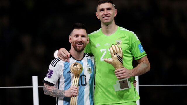 Emiliano martinez leo messi