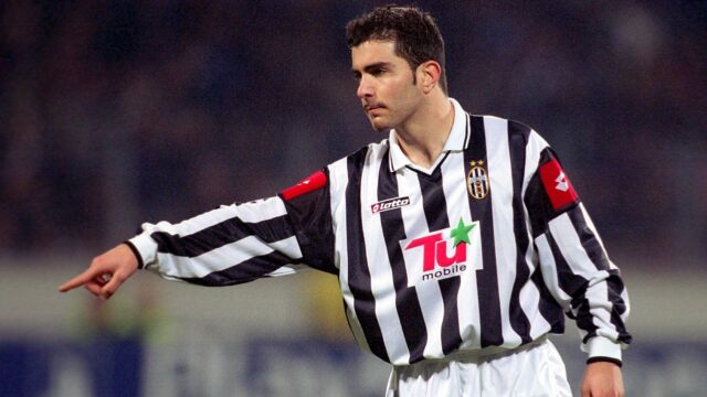 Enzo maresca juve fuball ec 1 herren champions league 2001 2002 leverkusen juventus turin italien 31 einzelbild bayarena leverkusenjpg