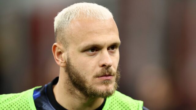 Federico dimarco riscaldamento inter