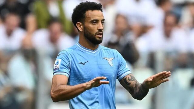Felipe anderson frenata con la juve