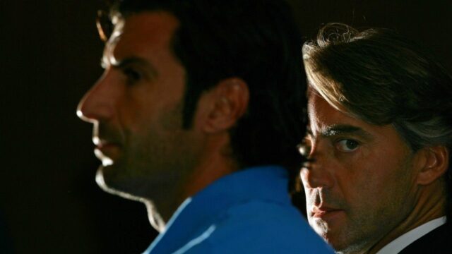 Figo in tackle su mancini