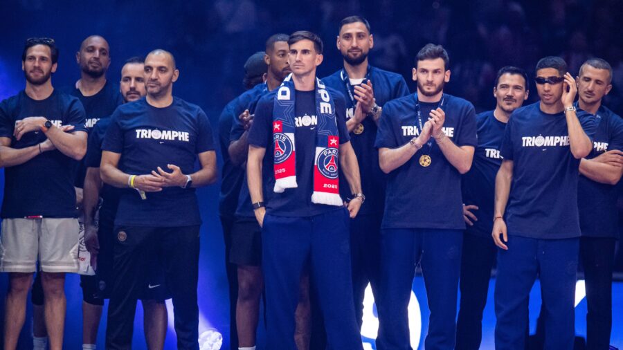 Football celebration du titre de champions deurope du paris sg 01 06 2025 fabian ruiz parisfrance copyright xbaptistexautissierxjpg
