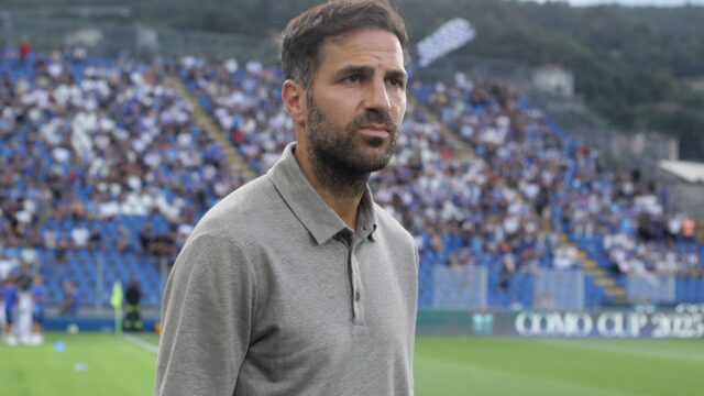 Francesc cesc fabregas como como cup friendly match 2025 26 como vs al ahli 3 1 23 07 2025 primo piano close up como cup 2025 26 amichevole como al ahli 3 1jpg