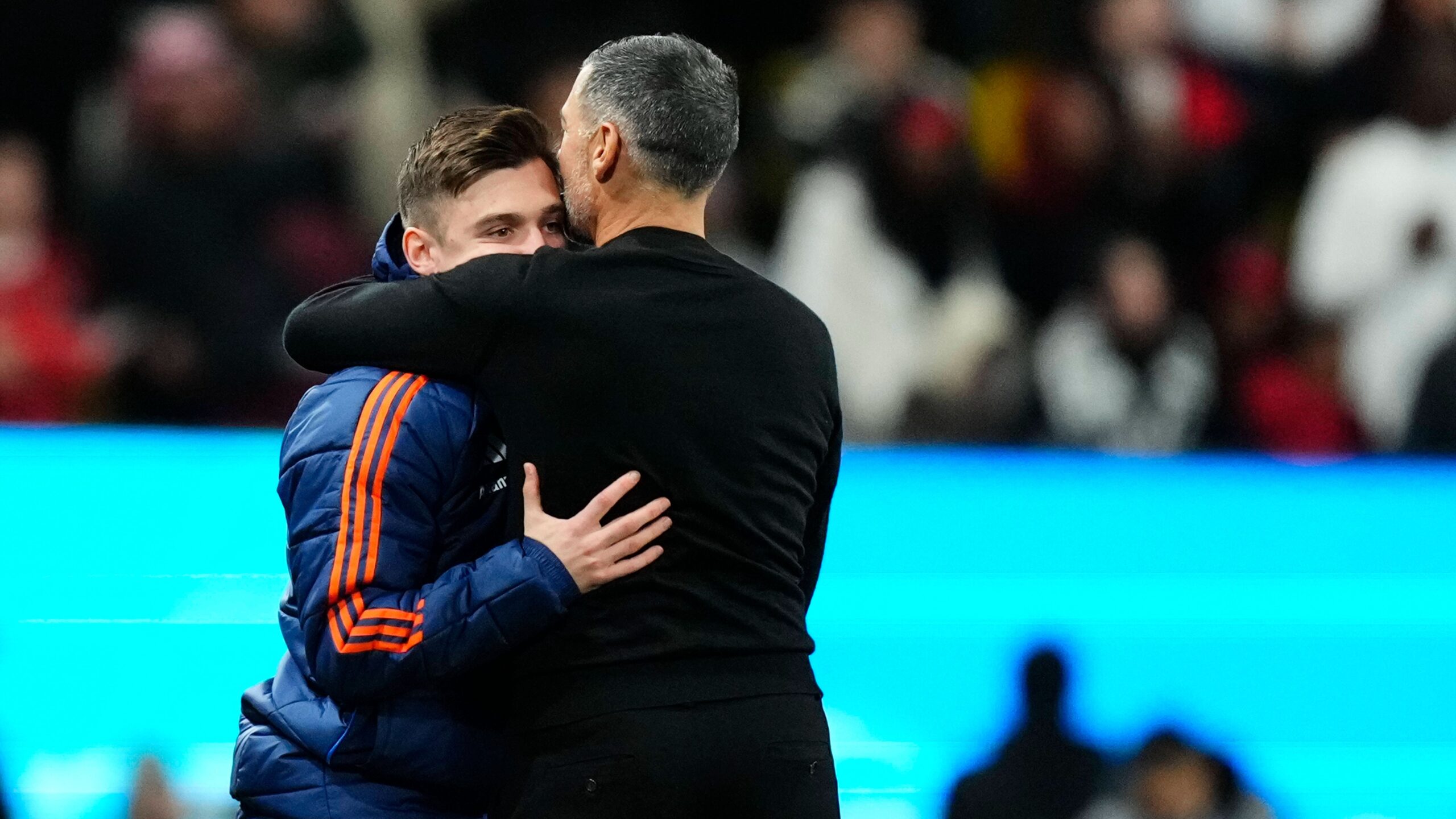 Francisco Conceicao abbraccia pap&agrave; Sergio