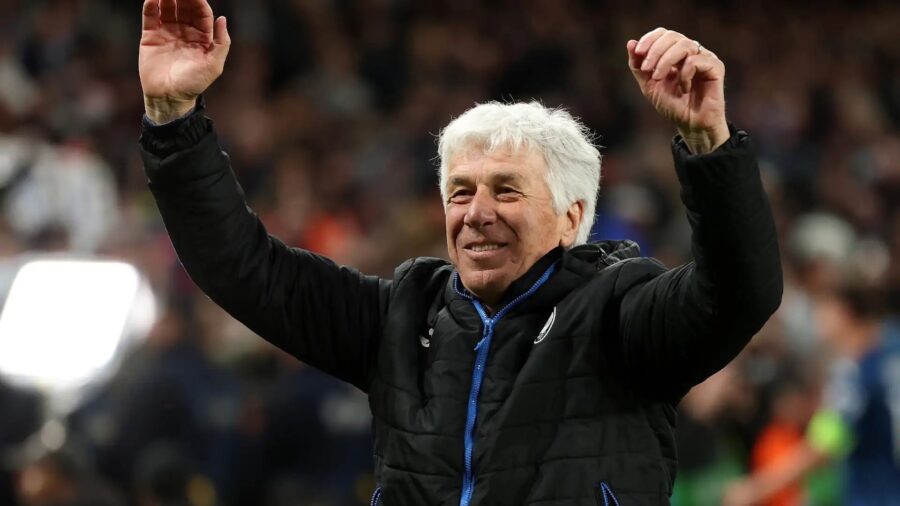 Gian piero gasperini atalanta esulta