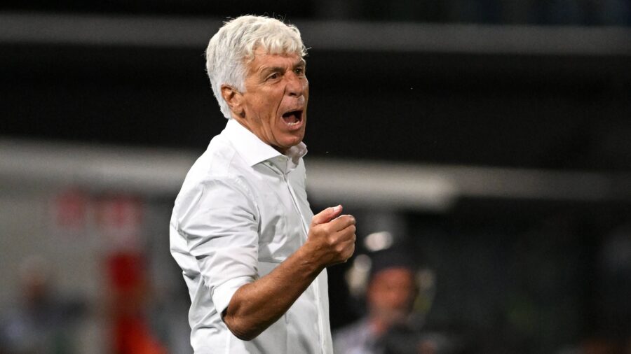 Gian piero gasperini coach roma serie a 2025 26 pisa roma 0 1 azione action single shot serie a 2025 26 pisa roma 0 1jpg