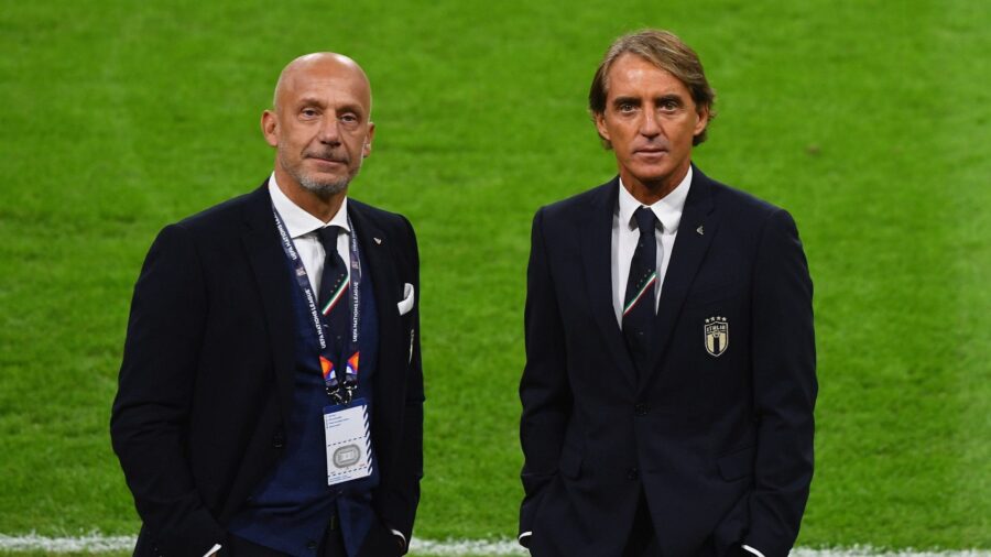 Gianluca vialli e roberto mancini in nazionale