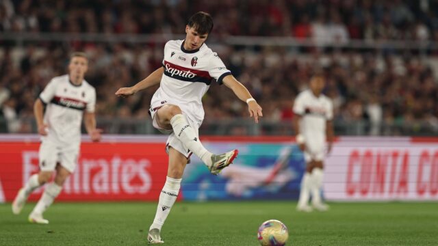 Giovanni fabbian bologna during the italy cup final match between milan 0 1 bologna at olympic stadium on may 14 2025 in roma italy noxthirdxpartyxsales 290614270jpg