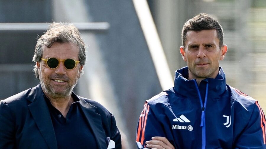 Giuntoli e thiago motta insieme juventus