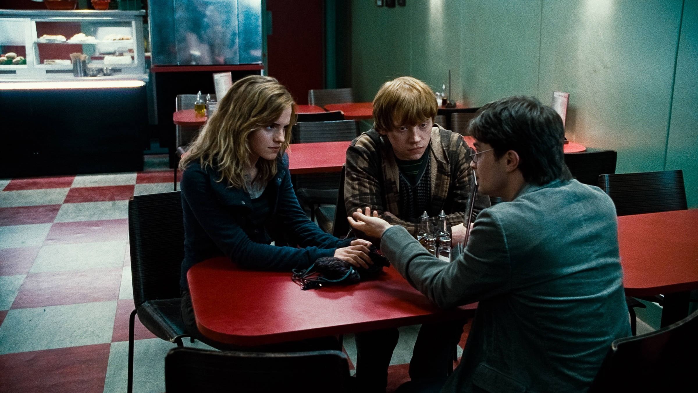 Harry, Ron ed Hermione al Luchino Caff&egrave;