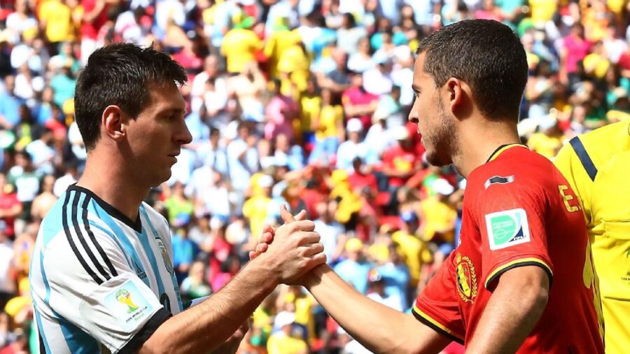 Hazard belgio messi argentina