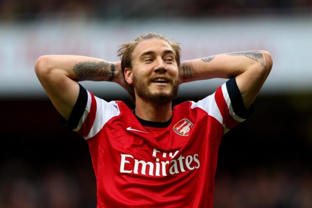 Hi res 185349115 nicklas bendtner of arsenal reacts during the barclays crop north scaled