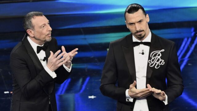 Ibrahimovic scherza con amadeus per sanremo