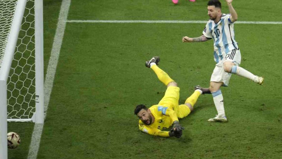 Il gol di messi contro la francia
