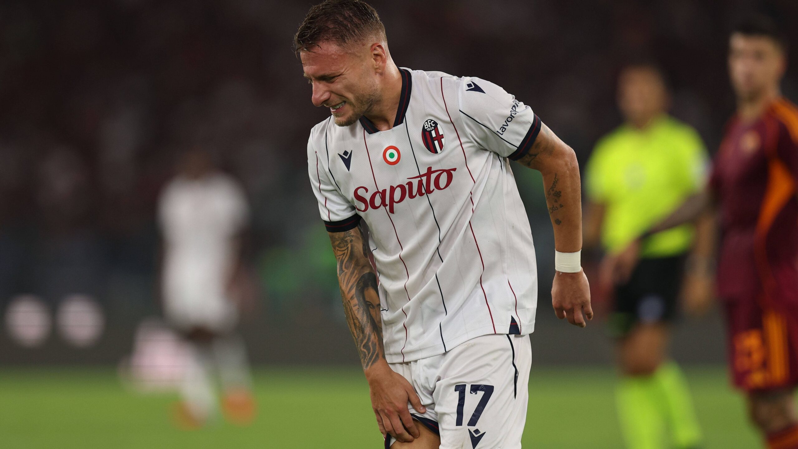 L'infortunio di Immobile contro la Roma