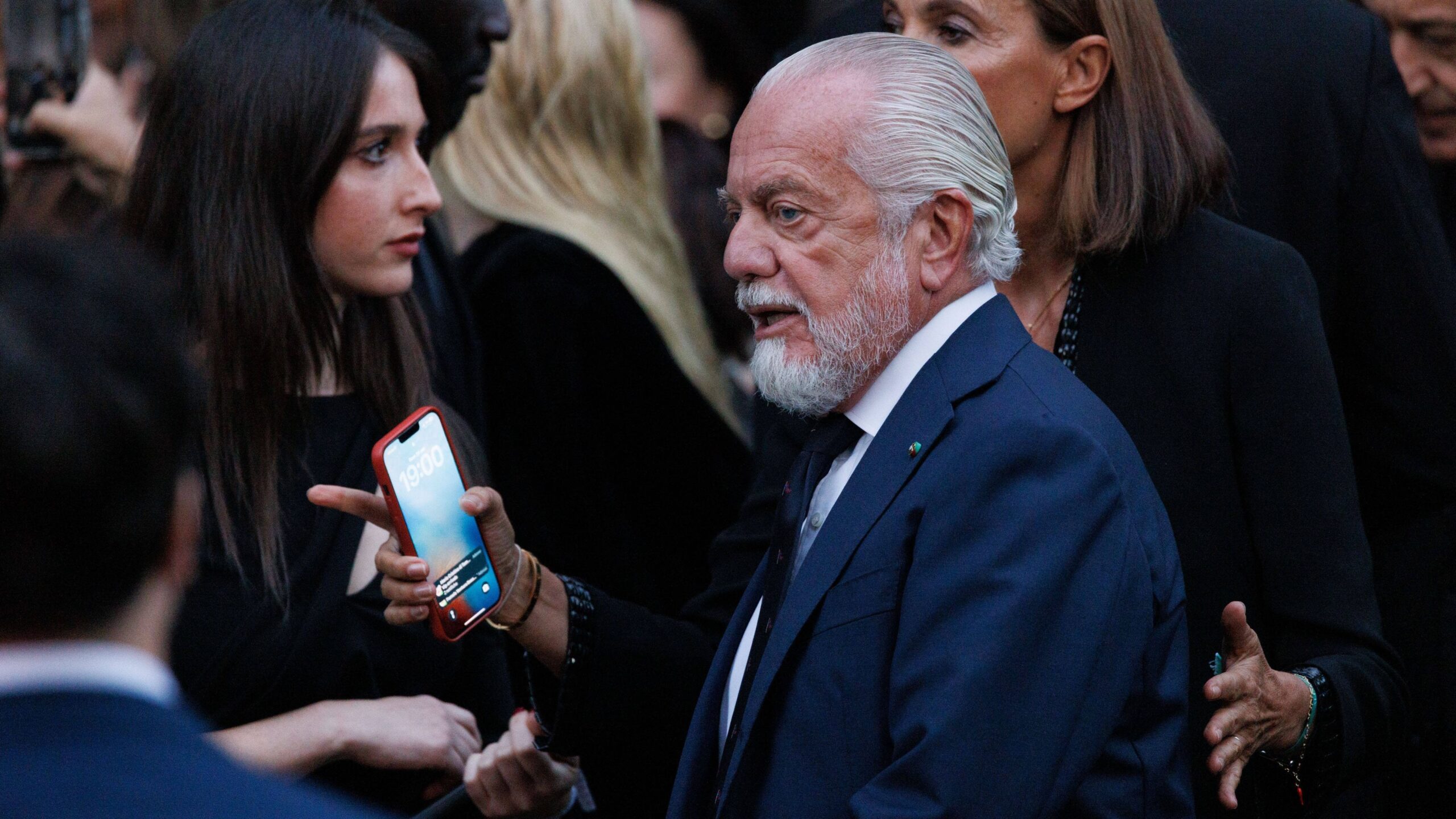 il presidente del Napoli Aurelio De Laurentiis