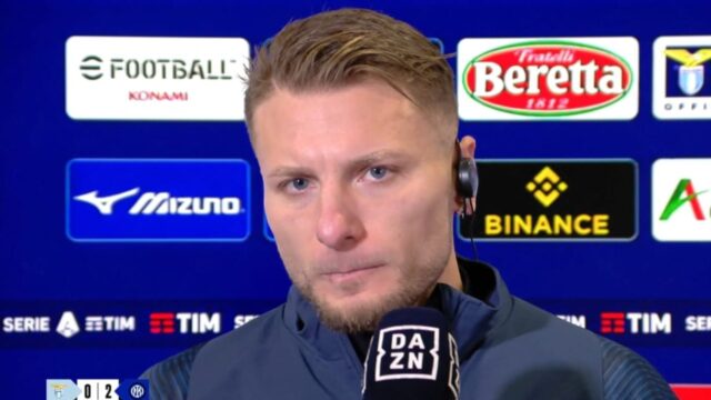 Immobile triste dopo lazio inter