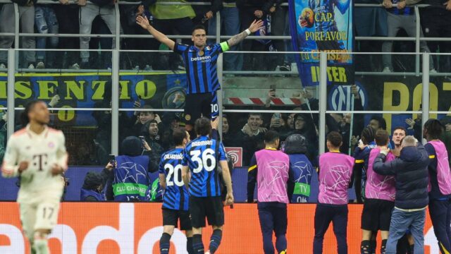 Inter bayern monaco gol lautaro