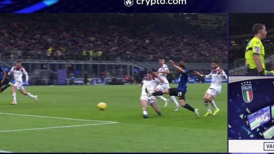 Inter genoa rigore barella