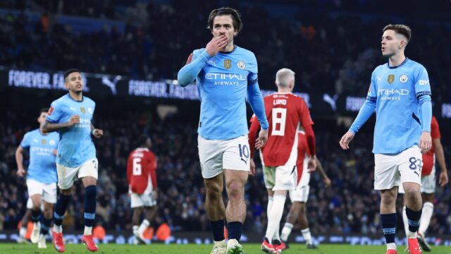 Jack grealish manchester city esultanza