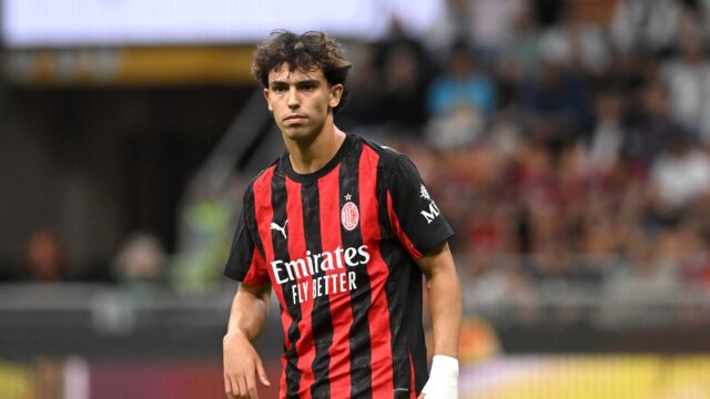 Joao felix sequeira serie a 2024 25 milan monza 2 0 milan new shirt 2025 26 azione action single shot serie a 2024 25 milan monza 2 0 milan maglia nuova 2025 26jpg