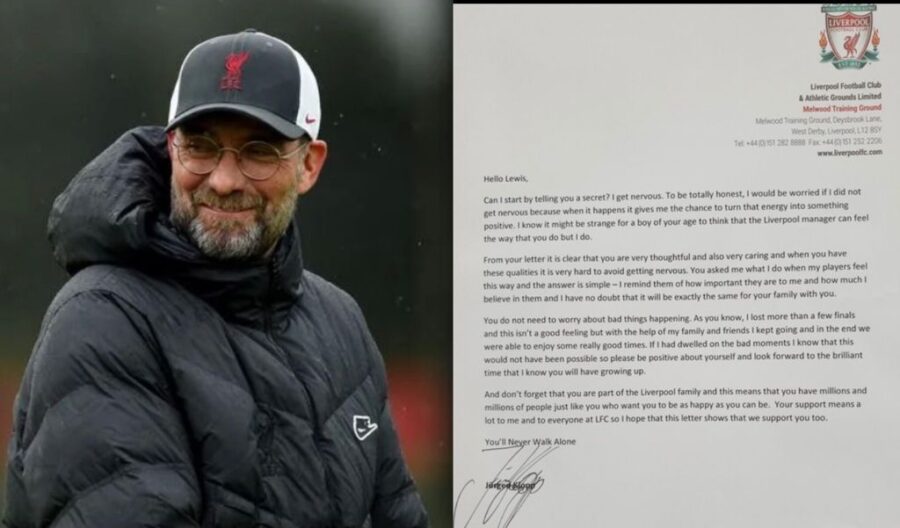 Klopp e la lettera al piccolo tifoso