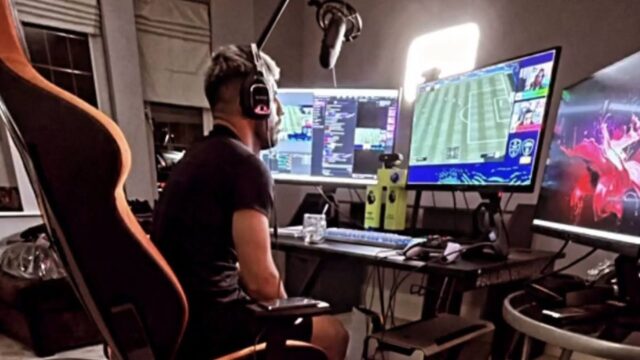 La postazione gaming di sergio aguero