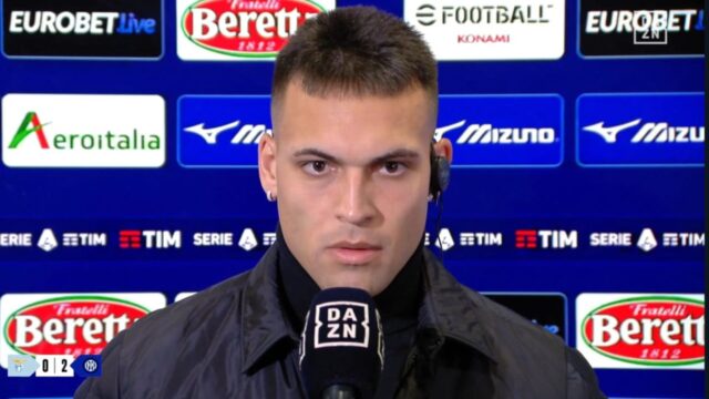 Lautaro intervista dopo lazio inter
