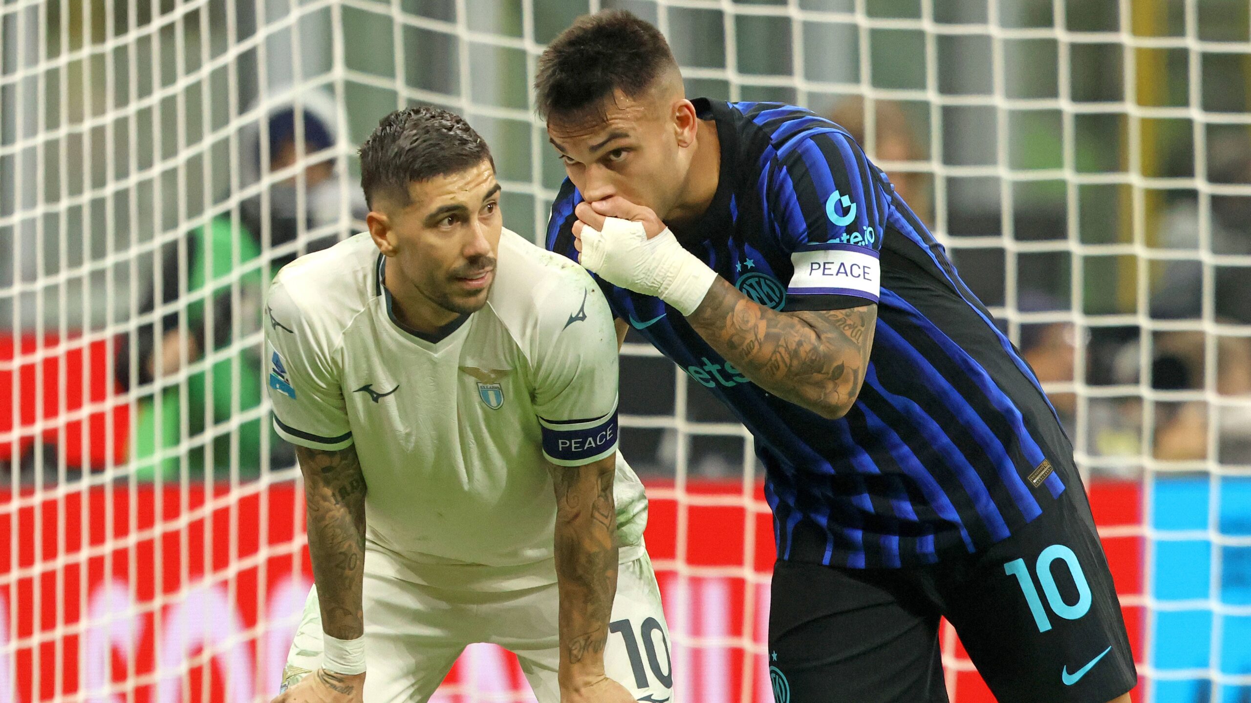 lautaro martinez dell'inter e zaccagni della lazio parlano